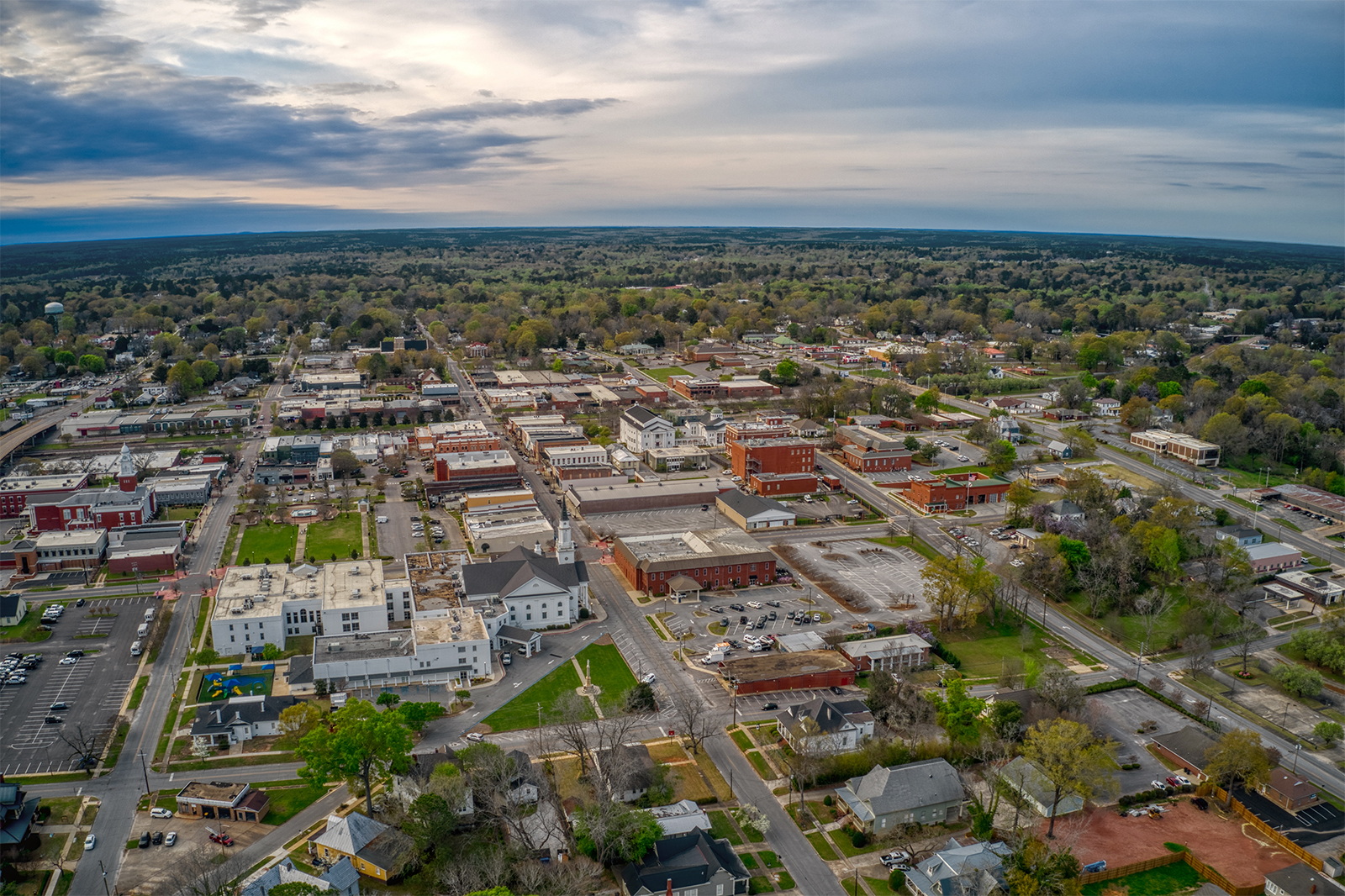 Sky view of Opelika, Alabama